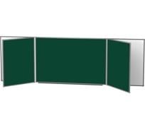 Доска BoardSYS 5 Элементная магнитно-меловая, 100x400, в металлическом профиле 30ПЭ*400М