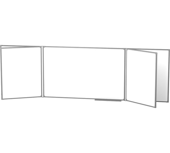 Доска BoardSYS 5 Элементная магнитно-маркерная, 120x340, в металлическом профиле 30ПЭ1*340Ф