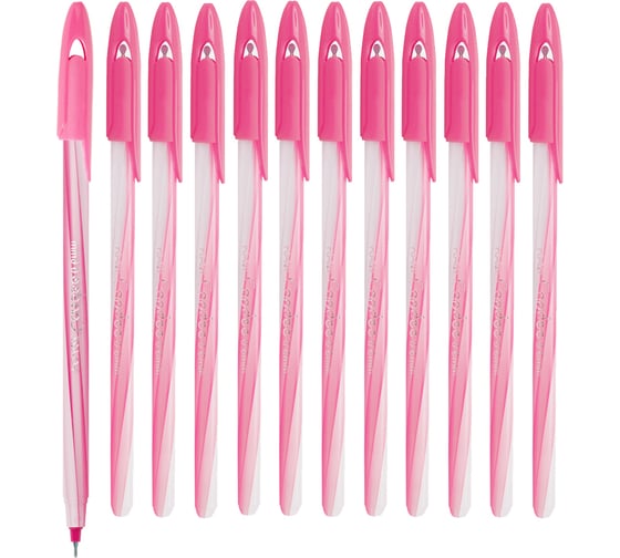 Шариковая ручка Flexoffice candee синяя, 12 шт. FO-027PB BLUE