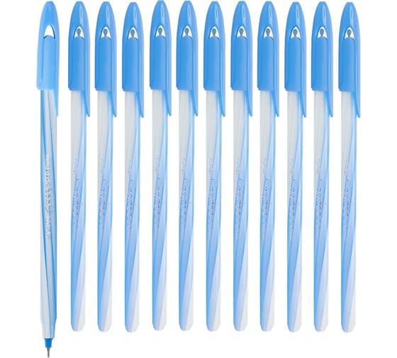 Шариковая ручка Flexoffice candee синяя, 12 шт. FO-027BB BLUE