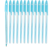 Шариковая ручка Flexoffice candee синяя, 12 шт. FO-027LBB BLUE