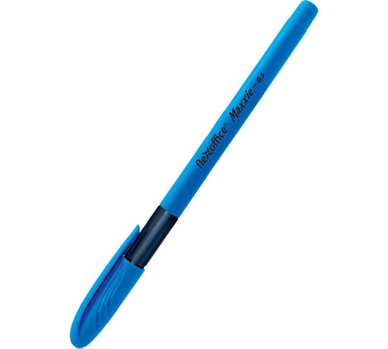 Шариковая ручка с масляными чернилами Flexoffice maxxie neon синяя, 12 шт. FO-GELB035NBB BLUE