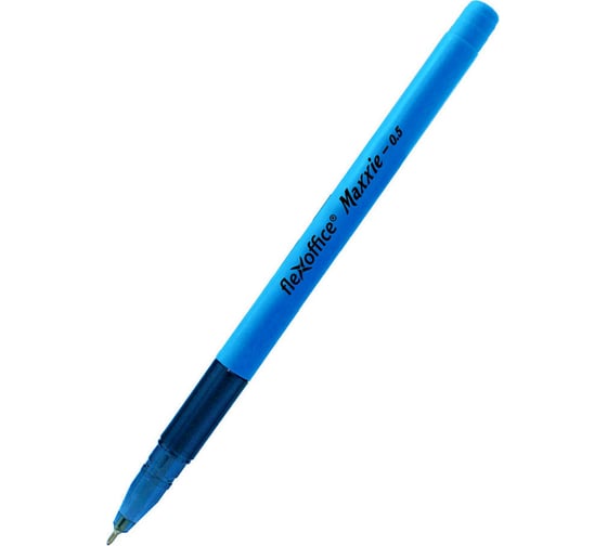 Шариковая ручка с масляными чернилами Flexoffice maxxie neon синяя, 12 шт. FO-GELB035NBB BLUE