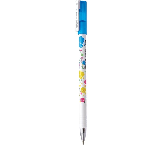 Ручка с масляными чернилами Flexoffice monstar sport синяя, 12 шт. FO-GELB033 BLUE 1