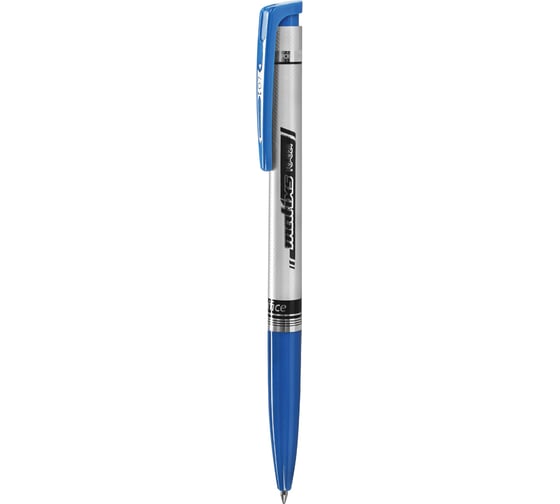 Автоматическая шариковая ручка Flexoffice matixs синяя, 12 шт. FO-024 BLUE 1