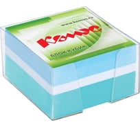 Блок для записей в подставке Комус 9x9х5 см, цветной, 80-100 г 154932