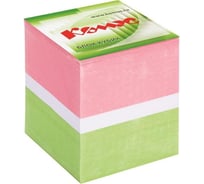 Блок для записей на склейке Комус 9x9х9 см, цветной, 80-100 г 154942
