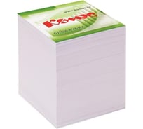 Блок для записей на склейке Комус 9x9х9 см, белый, 100 г 154941