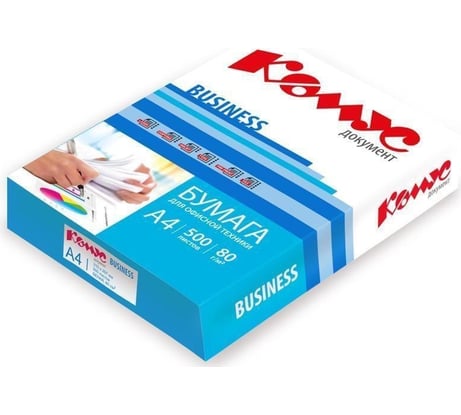 Бумага Комус business а4, марка в, 80 г/кв.м, 500 л 90389
