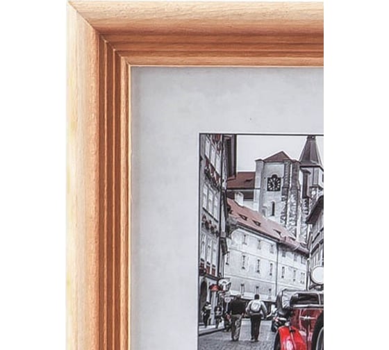 Фоторамка Image Art С20 35x45 деревянная из сосны, натуральный, с частичным затемнением, вставка пластик Б0053122