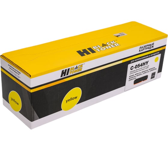 Картридж Hi-Black 054H Yellow для Canon i-SENSYS LBP621Cw, 622, 623, imageCLASS MF642Cdw, 2.3K HB-054HY