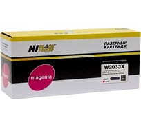 Картридж Hi-Black W2033X / HP 415x пурпурный БЕЗ чипа для HP Color LaserJet Pro M454dn / M479dw, №415X, M, 6K HB-W2033X-NC
