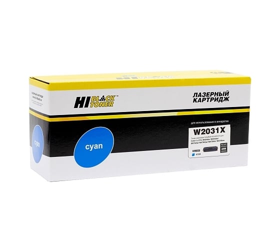 Картридж Hi-Black W2031X / HP 415X голубой без чипа для HP Color LaserJet Pro M454dn / M479dw, №415X, C, 6K HB-W2031X-NC