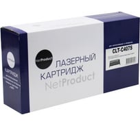 Картридж Netproduct CLT-C407S голубой, для Samsung CLP-320/320n/325/CLX-3185, C, 1K N-CLT-C407S