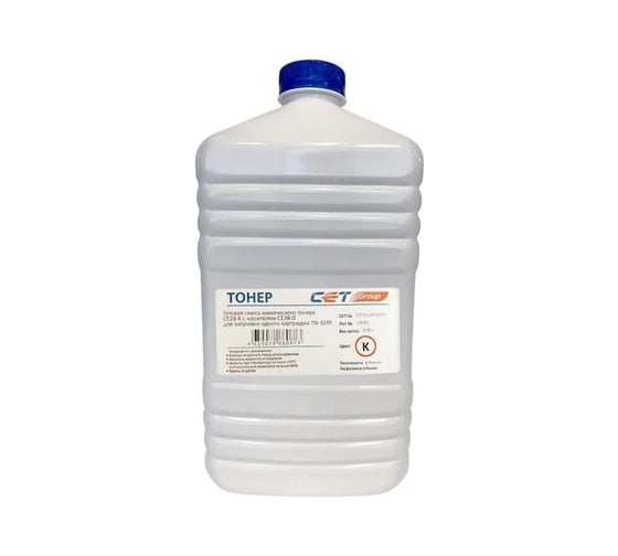 Тонер CET CE28-K/CE28-D 111072579 черный, бутылка 579 гр., в комплекте девелопер, KONICA MINOLTA Bizhu 1393952