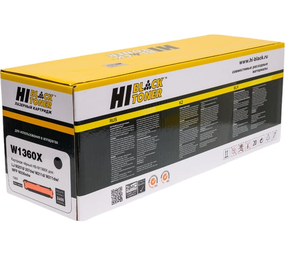 Картридж Hi-Black W1360X / HP 136X для HP LaserJet M207/M211/M236, без чипа HB-W1360X-NC