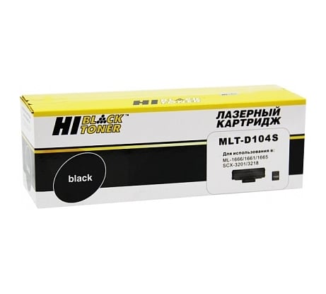 Картридж Hi-Black MLT-D104S с чипом, для Samsung ML-1660/1665/1860/SCX-3200/3205, 1.5K HB-MLT-D104S