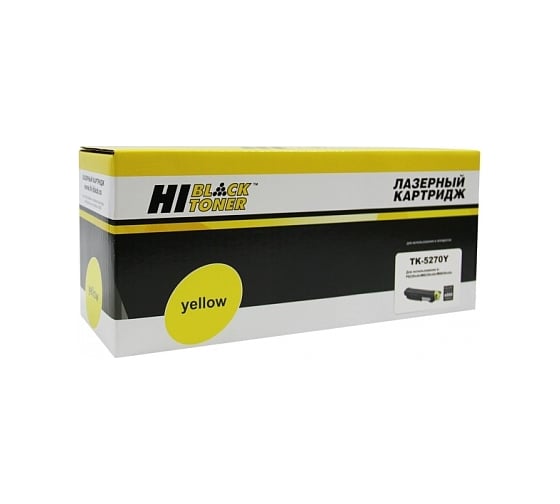 Картридж Hi-Black TK-5270Y с чипом, для Kyocera M6230cidn/M6630/P6230cdn, Y, 6K HB-TK-5270Y 1