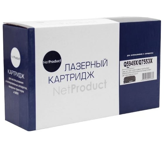 Картридж Netproduct Q5949X/Q7553X с чипом, для HP LJ P2015/1320/3390/3392, универсальный, 7K N-Q5949X/Q7553X 1