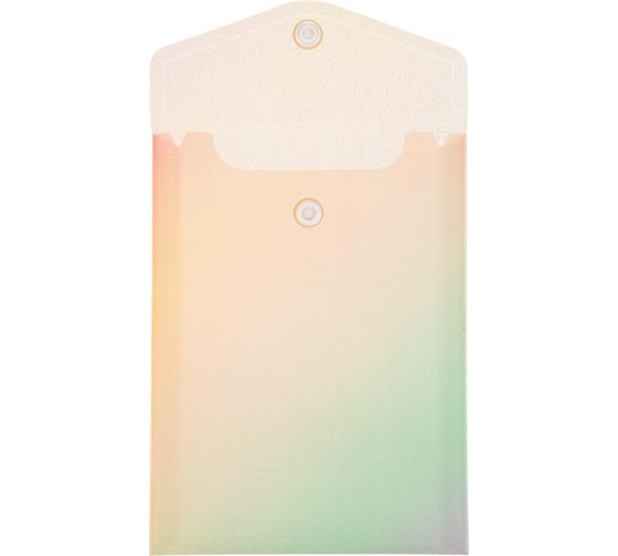 Папка-конверт Attache Selection на кнопке, А6, rainbow, полипропилен, 3 шт., 180 мкм 1695220