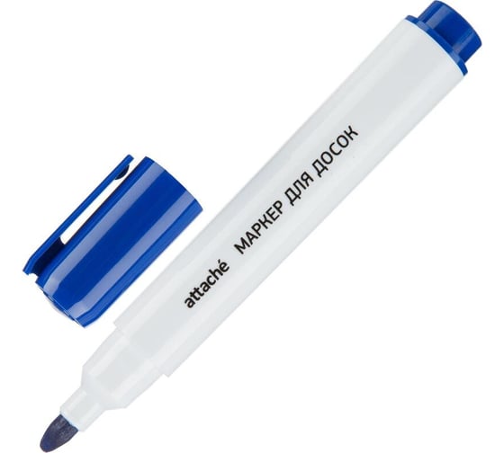 Маркер для белых досок Attache economy синий, 5 мм, 10 шт. 257243 1