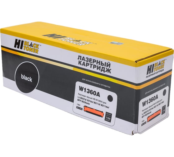 Картридж Hi-Black W1360A / HP 136A без чипа для HP LaserJet M207/M211/M236 HB-W1360A-NC