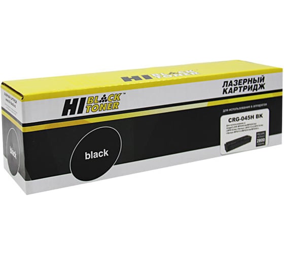 Картридж Hi-Black №045H BK для Canon LBP-611/613/MF631/633/635, Bk, 2,8K HB-045HBK 1
