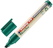 Маркер для белых досок EDDING 294 ecoline, 1-5 мм, зеленый, скошенный наконечник 1183259