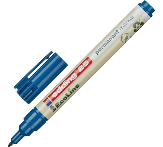 Перманентный маркер EDDING 253 ecoline синий, 1 мм 1183247