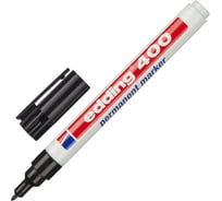 Перманентный маркер EDDING e-4001 черный, 1 мм, круглый наконечник 539359