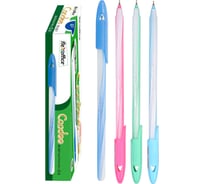 Шариковая ручка Flexoffice candee синяя, 12 шт. FO-027 BLUE