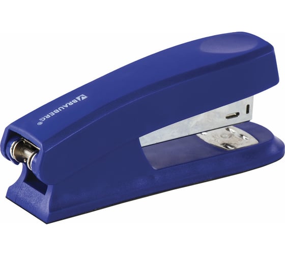 Степлер BRAUBERG №24/6, 26/6 Option синий 226852