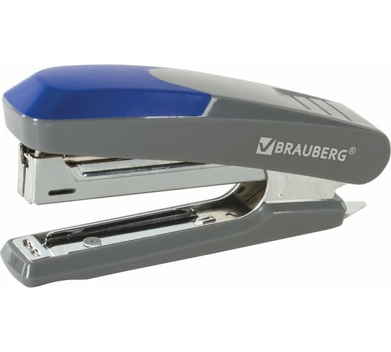 Серый степлер BRAUBERG №10 Quantis 222553