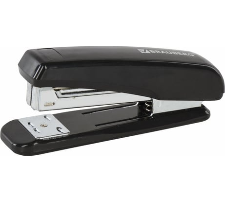 Степлер BRAUBERG №24/6, 26/6 Nero, 222546