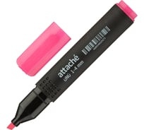 Маркер-текстовыделитель Attache Economy Uno 1-4 мм, розовый, 12 шт. 892704