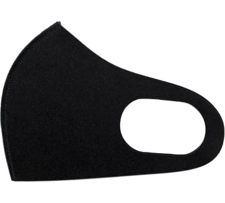 Защитная многоразовая маска ООО Комус m/l средний/большой, из неопрена, черная 1299316