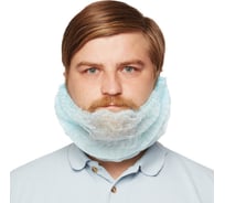 Одноразовый набородник ООО Комус голубой, 100 шт. 1053608