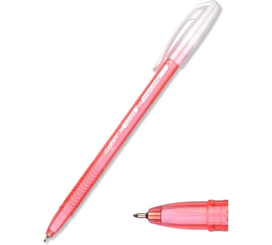 Шариковая ручка Flexoffice cyber красная, 12 шт. FO-025 RED