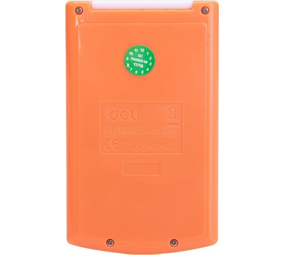 Карманный калькулятор DELI E39217/OR оранжевый, 8-разрядов 1189195