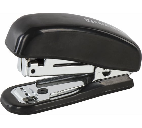 Степлер BRAUBERG №10 Nero, черный, 222544