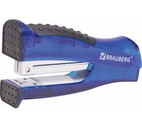 Степлер BRAUBERG №24/6, 26/6 Daten, черно-синий, 226864