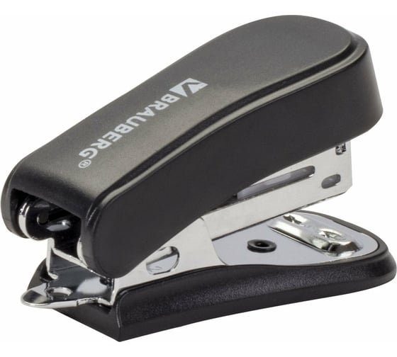 Степлер BRAUBERG №24/6, 26/6 Option, черный, 226849