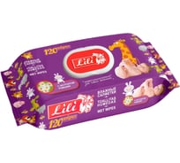 Влажные салфетки Lili 120 шт., с экстрактом ромашки, с клапаном 4657778190424
