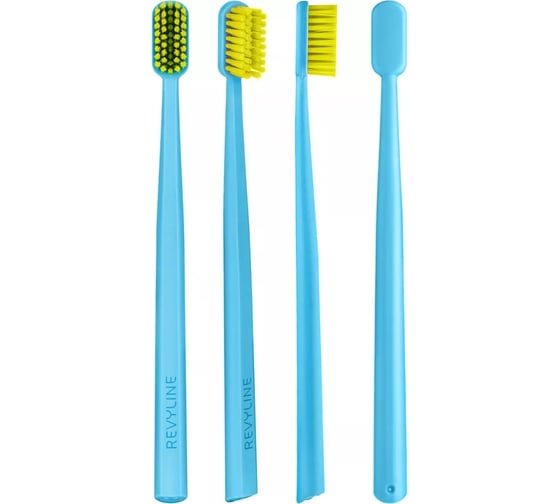 Зубная щетка Revyline SM6000 Ortho голубая, с салатовой щетиной 5693