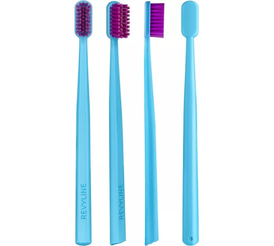 Зубная щётка Revyline SM6000 Ortho голубая с фиолетовой щетиной 6940