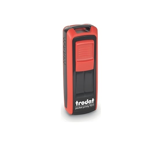 Карманный штамп Trodat 9511 POCKET PRINTY 38x14 мм, красный, синяя подушка 148740