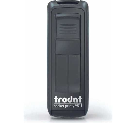 Карманный штамп Trodat 9511 POCKET PRINTY 38x14 мм, черный, синяя подушка 148734