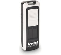 Карманный штамп Trodat 9511 POCKET PRINTY 38x14 мм, белый, синяя подушка 148738