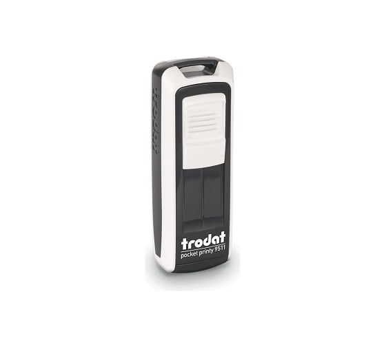 Карманный штамп Trodat 9511 POCKET PRINTY 38x14 мм, белый, синяя подушка 148738 1
