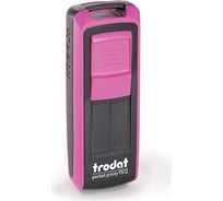 Карманный штамп Trodat 9512 POCKET PRINTY 47x18 мм, фуксия, синяя подушка 149193